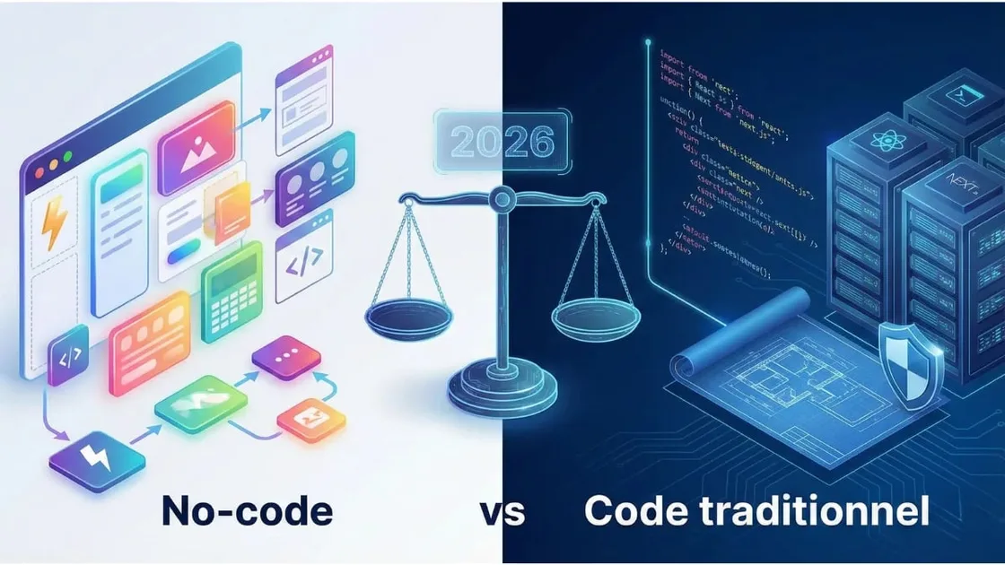 No-code vs Code traditionnel en 2026 : Lequel choisir pour votre projet ?